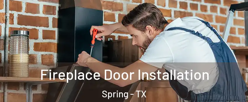  Fireplace Door Installation Spring - TX