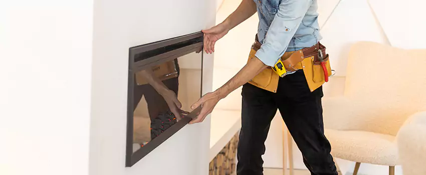 Metal Fireplace Installation in Spring, Texas