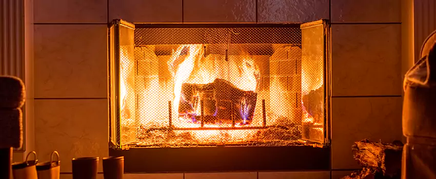 Mendota Hearth Landscape Fireplace Installation in Spring, Texas