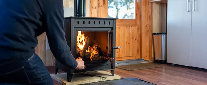 Open Hearth Wood Fireplace Installation in Spring, TX