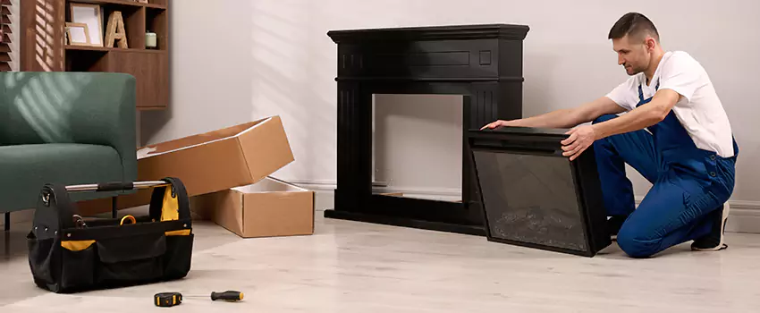 Old Rusted Metal Fireplace Repair And Replacement in Spring, TX