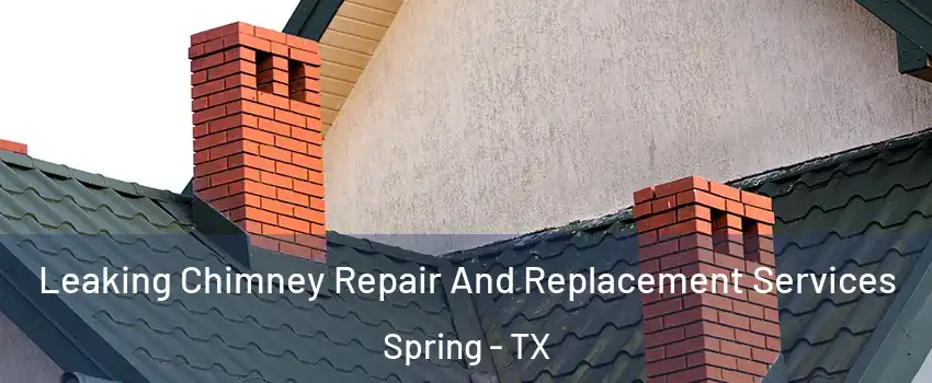  Leaking Chimney Repair And Replacement Services Spring - TX
